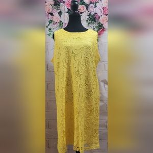 RONNI NICOLE yellow sleeveless dress